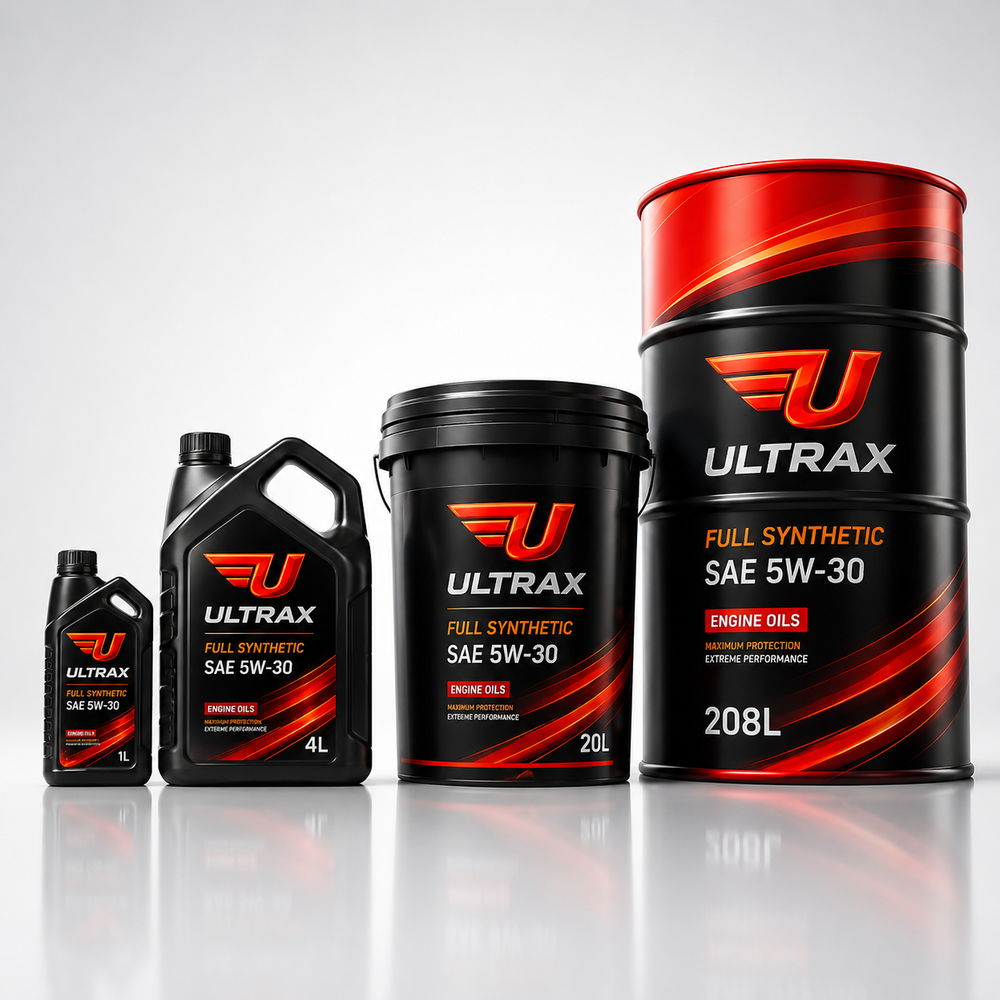 ULTRAX engine oil bottles